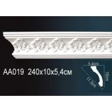 Карниз потолочный из полиуретана Perfect (AA 019 F)