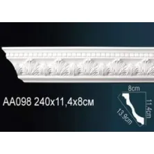 Карниз потолочный из полиуретана Perfect (Aa 098 F)