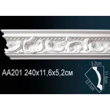 Карниз потолочный из полиуретана Perfect (AA 201 F)