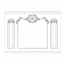 Стена RODECOR Барокко Юсупова Ф2 77202BR