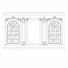 Стена 2 RODECOR Барокко Юсупова Ф3 77213BR