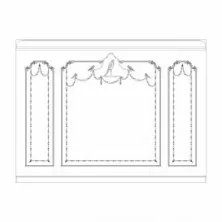 Стена RODECOR Барокко Арайя Ф3 77303BR
