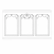 Стена RODECOR Барокко Арайя Ф3 77313BR