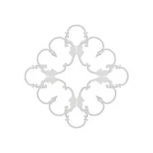 Розетка потолочная RODECOR Барокко 87115BR 890*890 мм из полимерного гипса