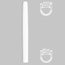 Полуколонна конусная Decomaster DC 8308-8H (O 240 вн O 120*2400 мм)
