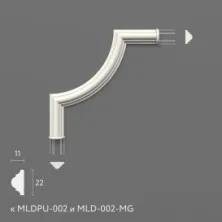 Декоративный элемент Stavros MLDPU-002U из полиуретана