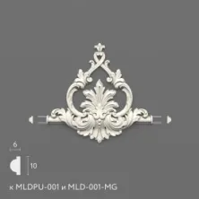 Декоративный элемент Stavros MLDPU-1-2.1 из полиуретана