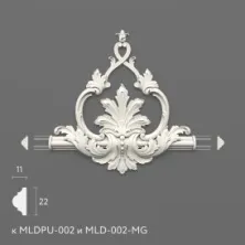 Декоративный элемент Stavros MLDPU-2-2.1 из полиуретана