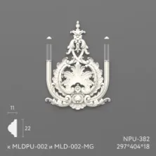 Декоративный элемент Stavros NPU-382-1 из полиуретана