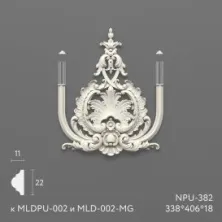 Декоративный элемент Stavros NPU-382-2 из полиуретана