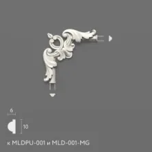 Декоративный элемент Stavros MLDPU-1U-1.1 из полиуретана
