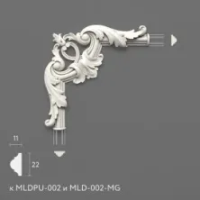 Декоративный элемент Stavros MLDPU-2U-1.1 из полиуретана