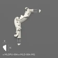 Декоративный элемент Stavros MLDPU-4U-2.1L из полиуретана
