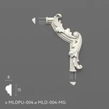 Декоративный элемент Stavros MLDPU-4U-2.1R из полиуретана