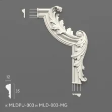 Декоративный элемент Stavros MLDPU-3U-2.1R из полиуретана