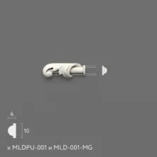 Декоративный элемент Stavros NPU-438.1L из полиуретана