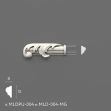 Декоративный элемент Stavros NPU-437.1L из полиуретана