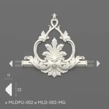 Декоративный элемент Stavros MLDPU-2-2.1 из полиуретана