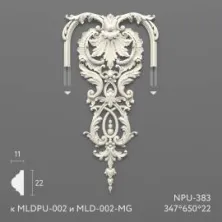 Декоративный элемент Stavros NPU-383-2 из полиуретана
