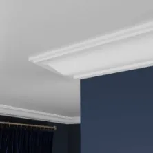 Карниз потолочный UltraWood CR 0023 из ЛДФ (135,5х65х2440 мм)
