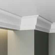 Карниз потолочный UltraWood CR 0025 из ЛДФ (40х25,4х2440 мм)