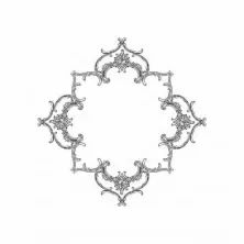 Розетка потолочная RODECOR Рококо 87014RC 1100*1100 мм из полимерного гипса