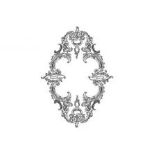 Розетка потолочная RODECOR Рококо 87022RC 655*470 мм из полимерного гипса