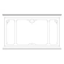Стена RODECOR Рококо Растрелли Ф1 77401RC из гипса