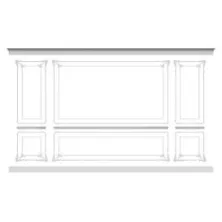 Стена RODECOR Рококо Растрелли Ф2 77402RC из гипса