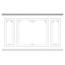 Стена RODECOR Рококо Фомичева Ф2 77502RC из гипса