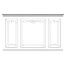 Стена RODECOR Рококо Фомичева Ф3 77503RC из гипса