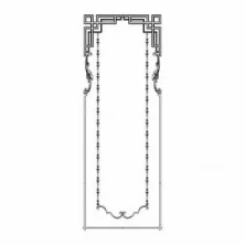 Узел RODECOR Шинуазри 66527CN из полимерного гипса