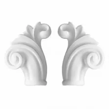 Окончания к молдингу RODECOR Барокко 05322BR из гипса (95*70*17 мм) пара