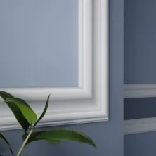 Молдинг белый UltraWood U 0009 p из ЛДФ (55х15х2000 мм)